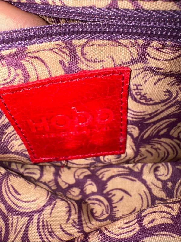 Vtg Hobo The Original Leather Lauren Double Frame Clutch Wallet Kiss Lock. - Image 6