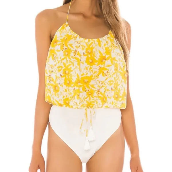 NWT Free people Liza‎ halter floral bodysuit sz S - Image 3