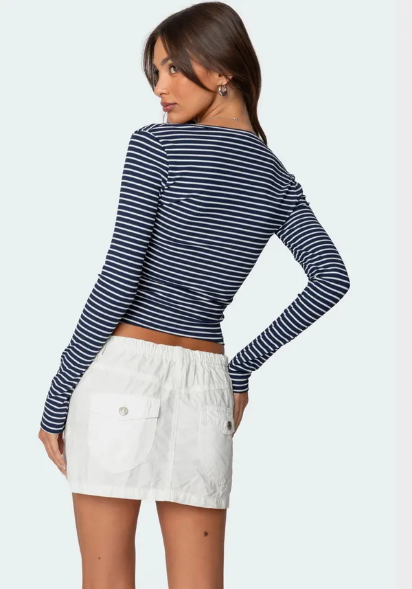 Edikted Alex Stripe Top - Image 3