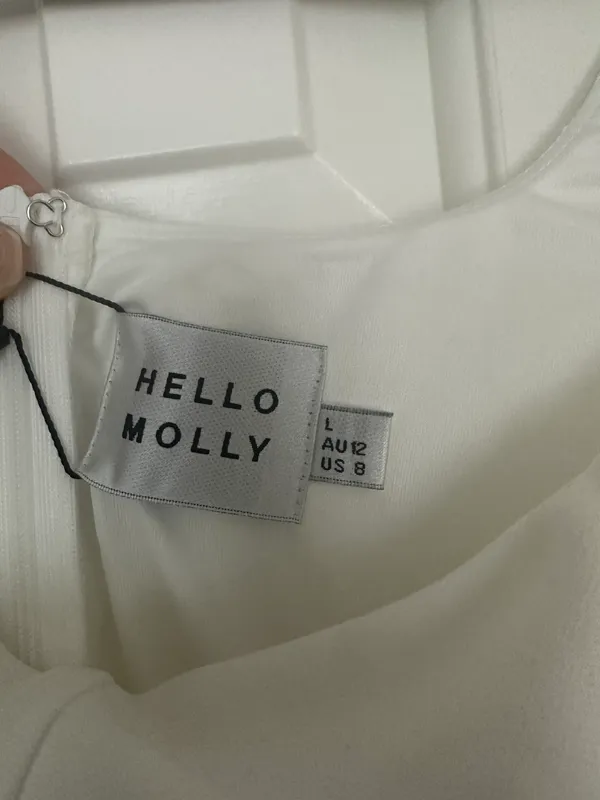 Hello Molly White Mid Dress - Image 12