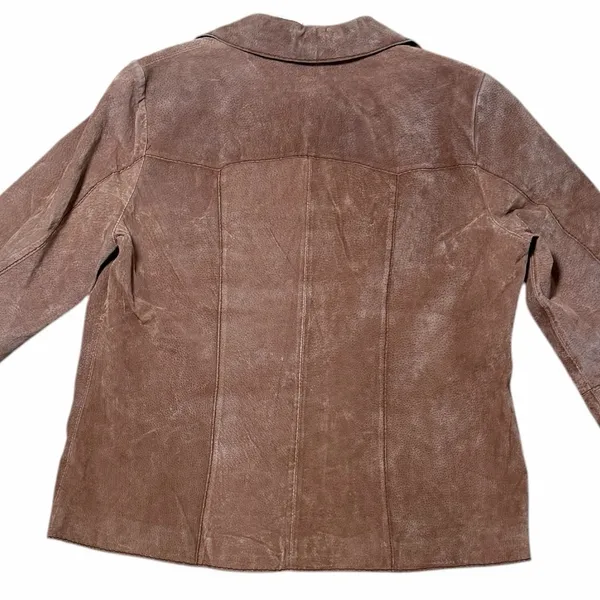 Vintage Faded Glory Boho Suede Western Jacket Bell Sleeve Retro Penny Lane L - Image 5
