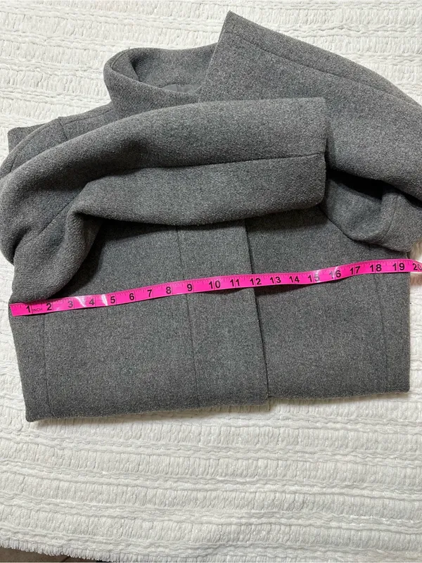 J. Crew Gray Stand Collar Wool-Blend Pea Coat - Image 11