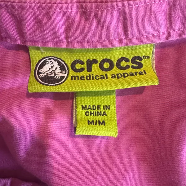 Crocs Medium Pink Scrub Top - Image 2
