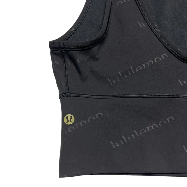 Lululemon Power‎ Pivot Tank Special Edition Black Embossed Everlux Size 8 EUC - Image 5
