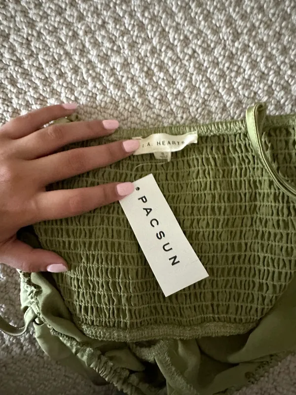 PacSun Green Corset Top - Image 3