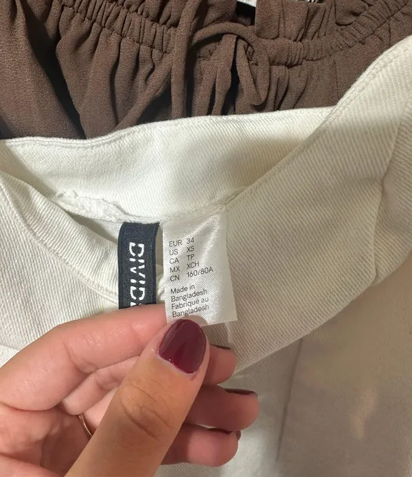 H&M White Denim Dress - Image 3