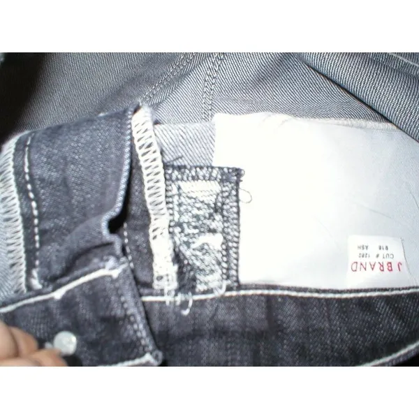 New J Brand Boot Leg Cut 918 Jeans Womens Ash Gray Low Tall Boot 25 27 X 35 USA - Image 3
