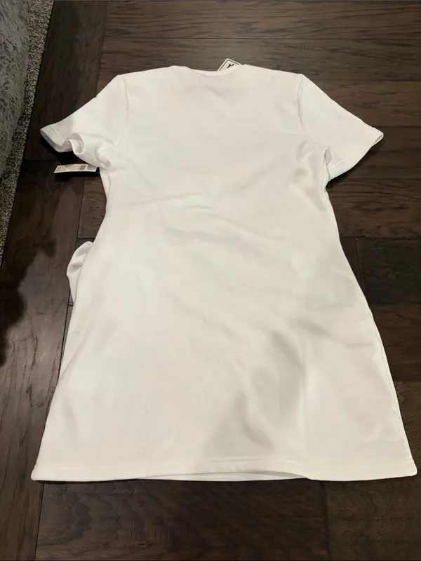 New With Tags Anthropologie Daily Practice White Knot Waist Dress Sz S - Image 7