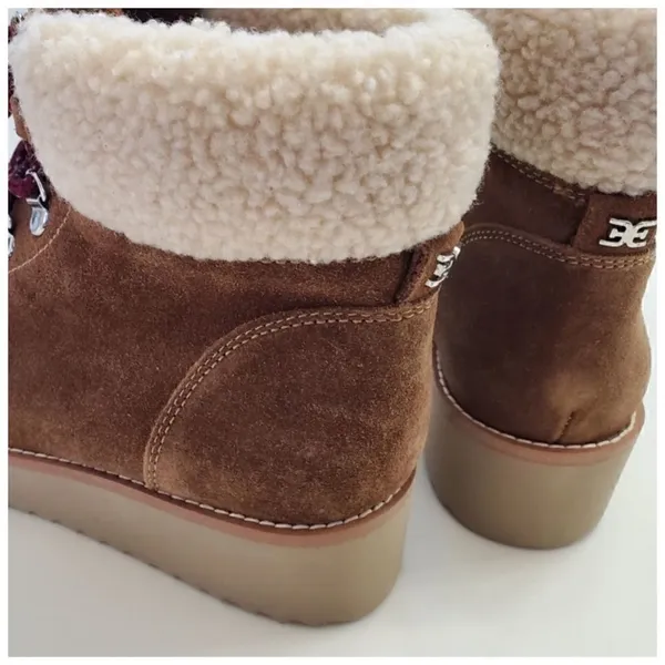Sam Edelman Franc Lace-up Round-toe Hiker Ankle Boot TOFEE - Image 14