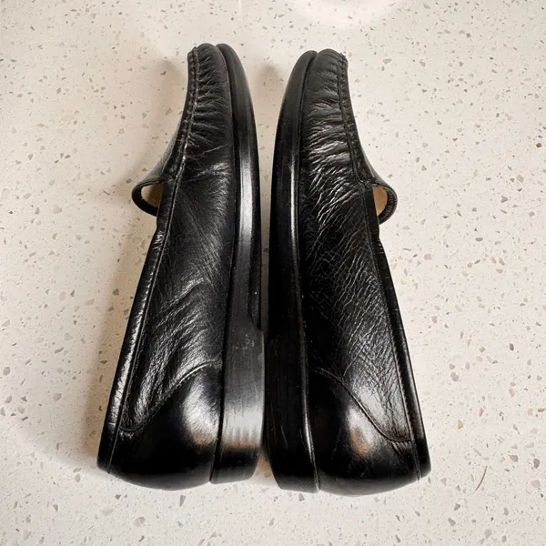 SAS Simplify Black Leather Loafers Womens 8.5 M Comfort Slip On Shoes USA Made‎ - Image 5