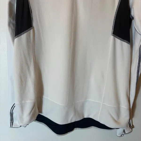 Lululemon Run Bold in the Cold Long-Sleeve Pullover Size 10 in Polar Cream/Black - Image 4