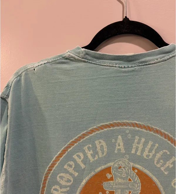Comfort Colors Huge One Fernandina Beach FL Short Sleeve Pocket Tee Green - Image 8