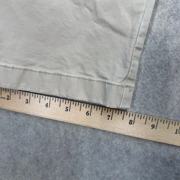 LL Bean Favorite Fit Chino Pants Tan Khaki Straight Leg 12 Reg‎ Preppy Academia - Image 9