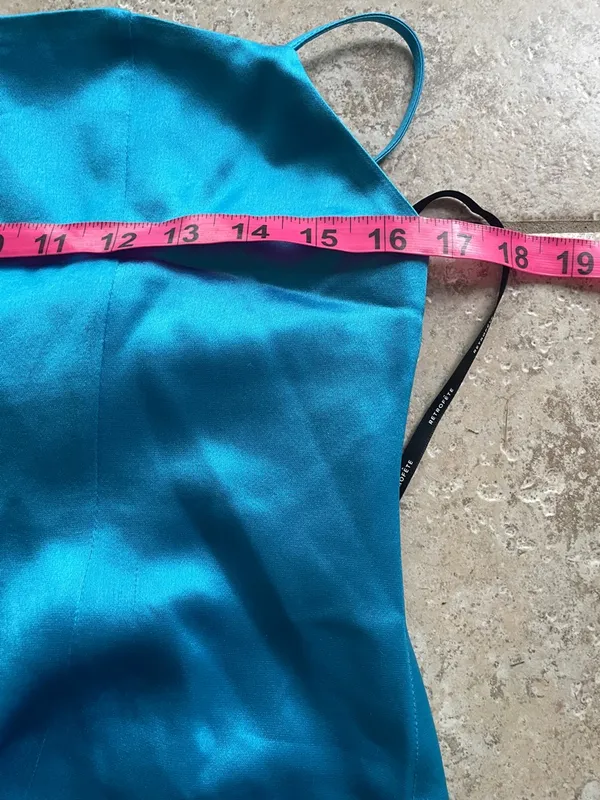 Retrofete Janessa Mini Dress Aqua Blue - Image 14