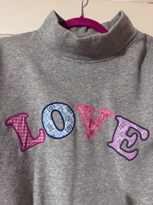 JoyLab LOVE mock neck sweatshirt - Image 2
