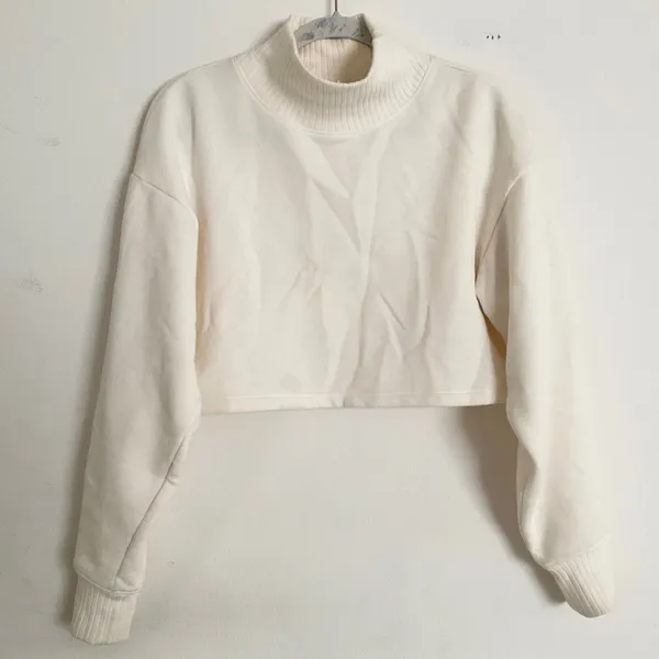Alo Yoga Cropped Serenity Coverup Ivory S - Image 2