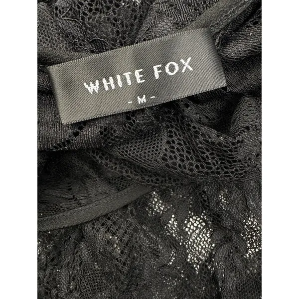 White Fox Boutique - Uncut Moments Sleeveless Lace Mini Dress in Black - Image 2