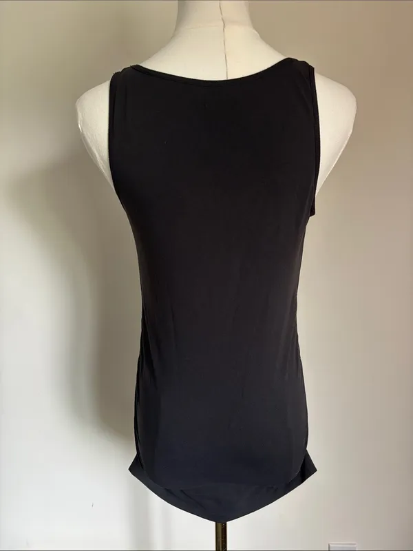 BeMaternity Black Scoop Neck Tank Top Size undefined - Image 4