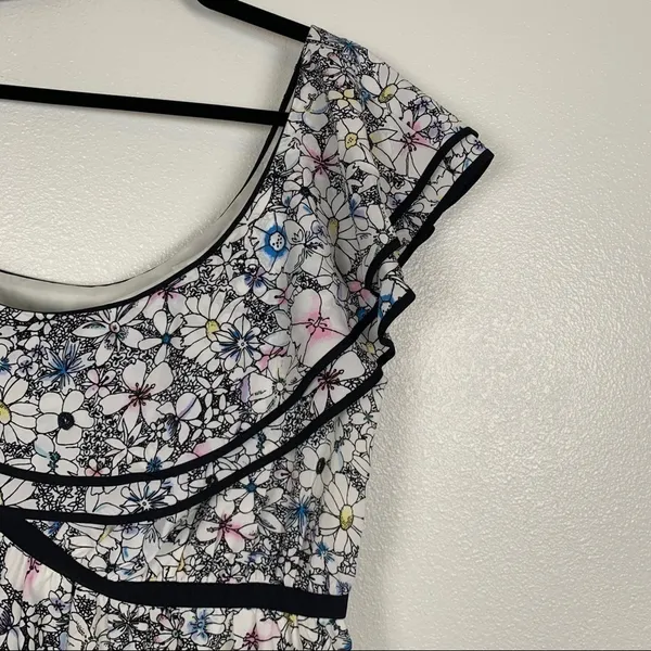 Likely Contour Daisy Delbarton One Shoulder‎ Dress Floral 6 NWT - Image 5