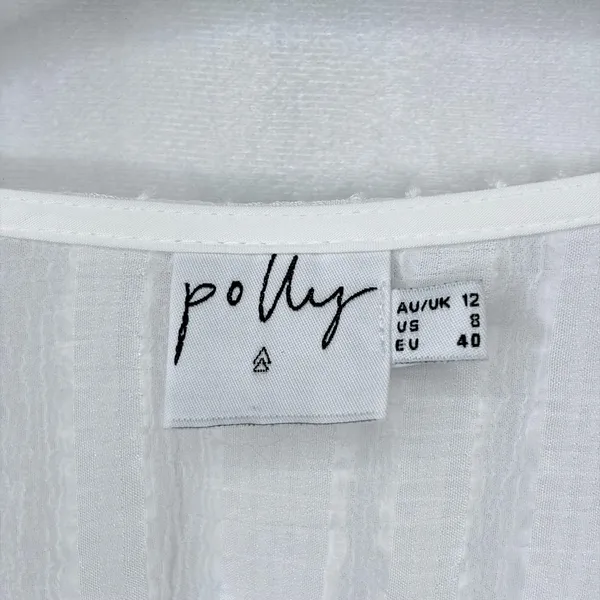 Oh Polly White V-Neckline Wrap Mini Dress - Image 5