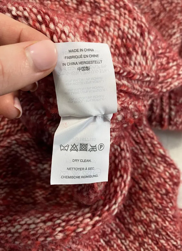 J. Crew Marbled Cherry Wool Blend Turtleneck Sweater - Image 8