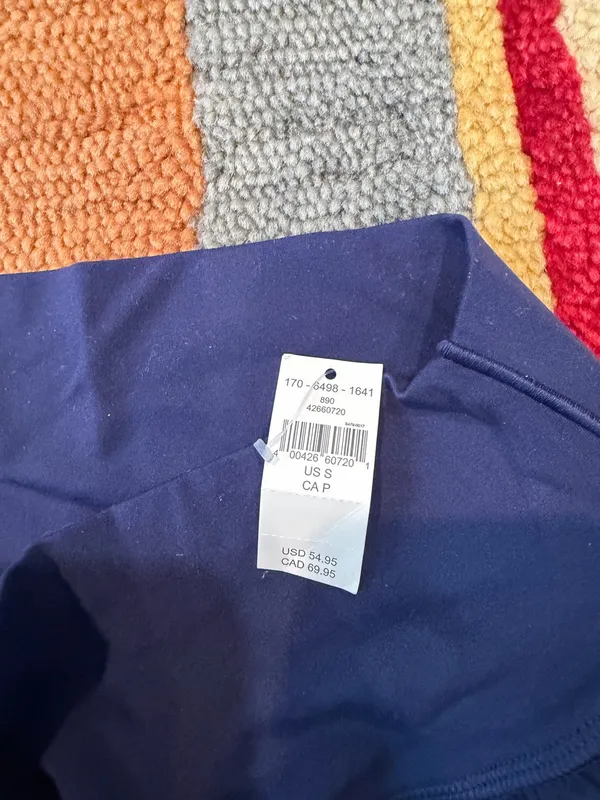 NWT Offline By Aerie Bubble Hem Mini Skort Navy Blue Size Small - Image 3