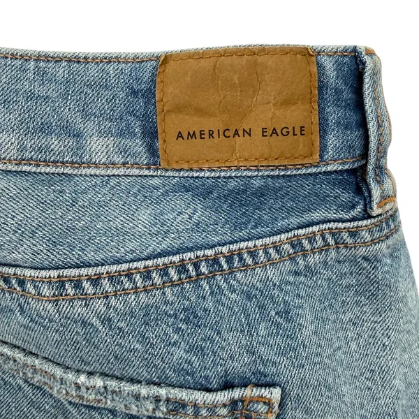 American Eagle Size 8 29 Jean Denim Mom Shorts New with Tags Stretch Waistband - Image 3