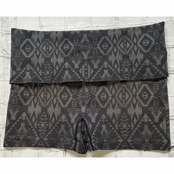 PINK Victoria’s Secret Tribal Print Fold Over Yoga Shortie Shorts - Image 7