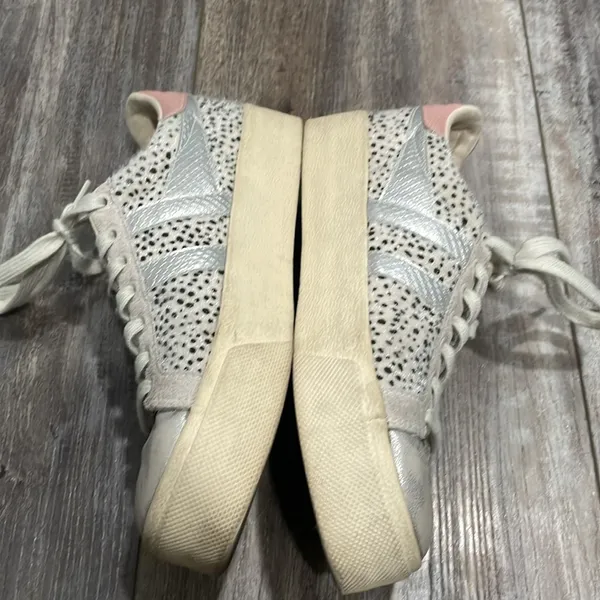 Gola Orchid orchid platform tropic cheetah, silver and pink sneakers size 7 - Image 4