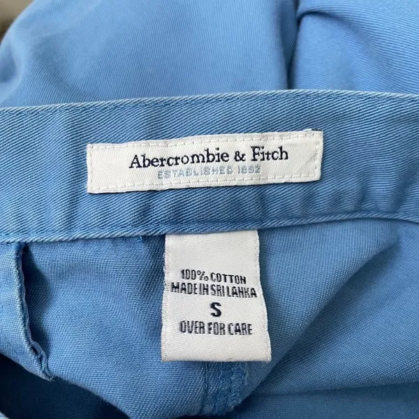 Abercrombie & Fitch Size Small Blue Short Pleated Wrap Skirt Y2K Preppy Tennis - Image 3