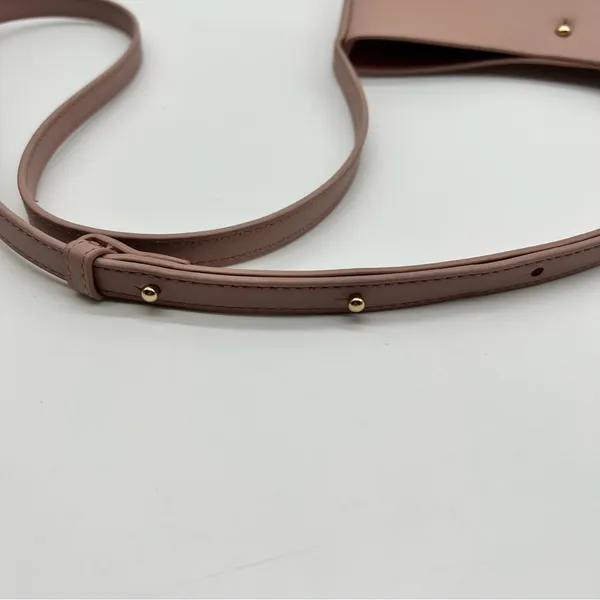 Samara Dusty Rose Crossbody Bag with Minimalist Clean Design Adjustable Strap - Image 11