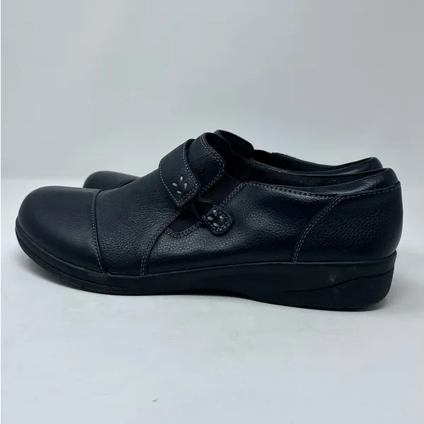 Clarks Collection Women's Black Ultimate Comfort‎ Slip-On Shoes Size 8 1/2 E - Image 3