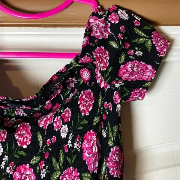 Floral Smocked Off The Shoulder Dress - Image 2