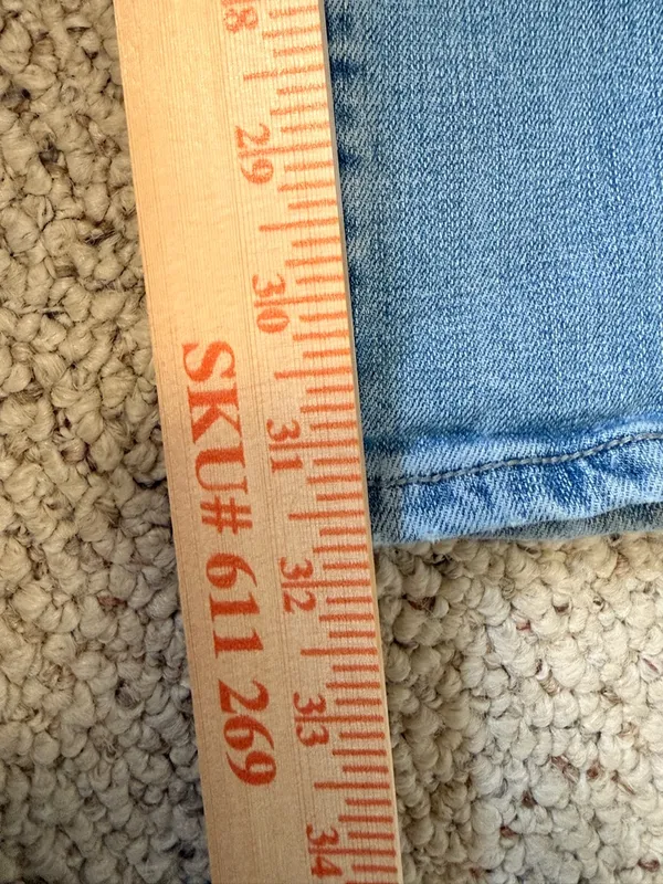 Western Cowgirl Bootcut Jeans Rock & Roll Light Wash Stretch 31x34 - Image 8