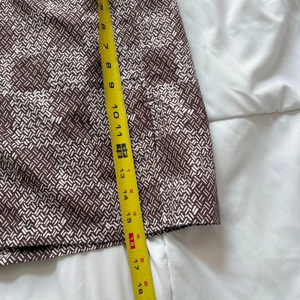 IZOD Golf Skirt Skort Womens 2 Brown White Geometric Activewear Quiet Luxury‎ - Image 3