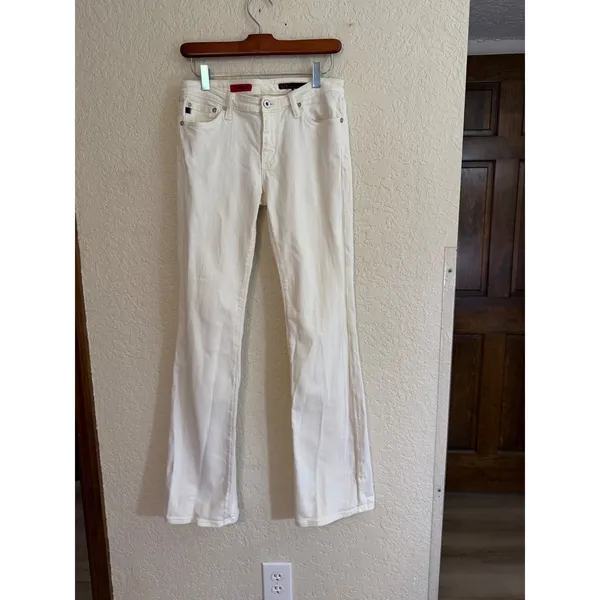 AG‎ Adriano Goldschmied The Angel Jeans Women 29R White Bootcut Stretch Denim - Image 2