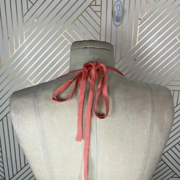 Lulus Coral‎ Tie Bralette Halter Top Size Medium - Image 9