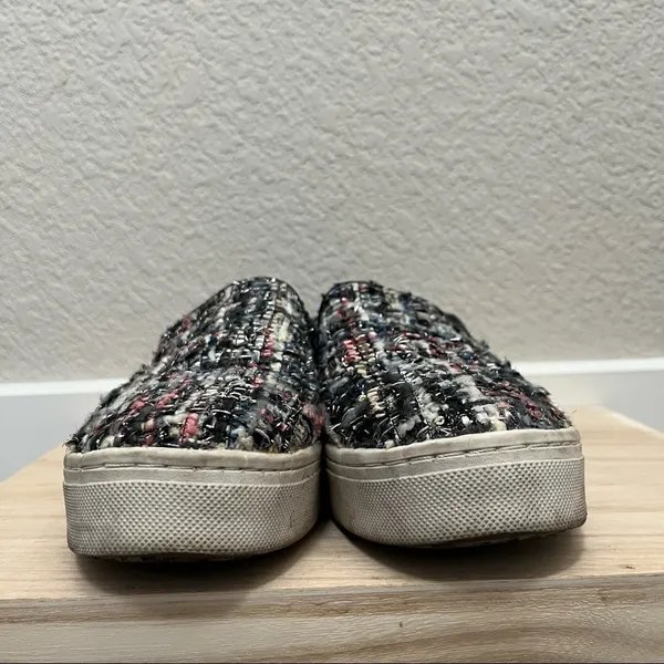 Sam Edelman Twill Knit Lacey Platform Sneakers 6‎ - Image 4