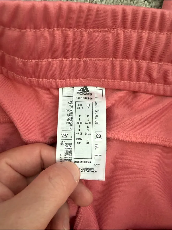 Adidas Women’s Primegreen Pink 3 Stripe Track Pants Joggers Small - Image 8