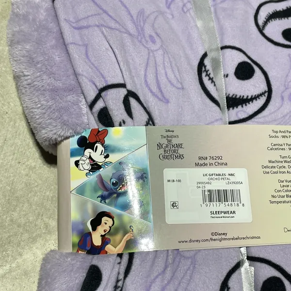 Disney The Nightmare Before Christmas Women's 3-Piece Family Pajama Set, AOP Size M - Image 6