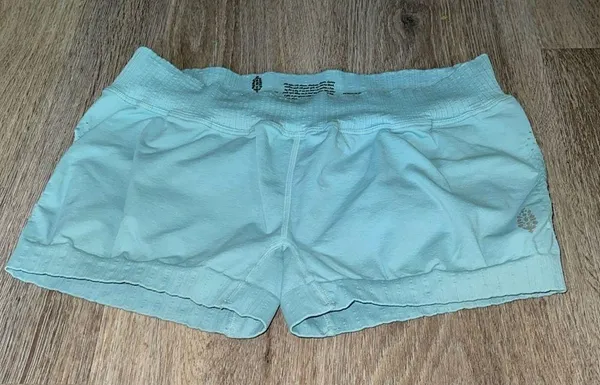 Free People Movement Good Karma Light Blue Short Shorts Size Extra Large - Image 12