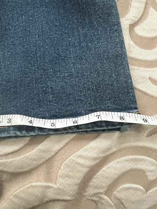 EB DEMIM Split Hem Jegging size Medium with side zipper slit hem NWT Tommy wash - Image 9
