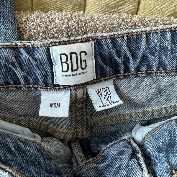 BDG Classic Blue Denim Mom Jeans - Image 4