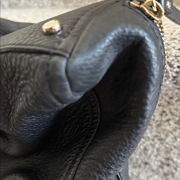 EUC Kate Spade Black Leather Expandable Shoulder Bag - Image 8