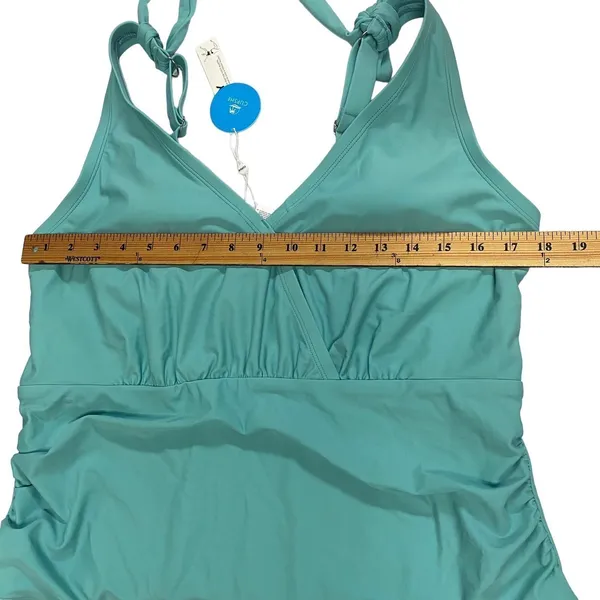 CUPSHE Woman's Sz 2X Teal‎ Blue Cut Out One Piece Swimsuit Padded - Image 7