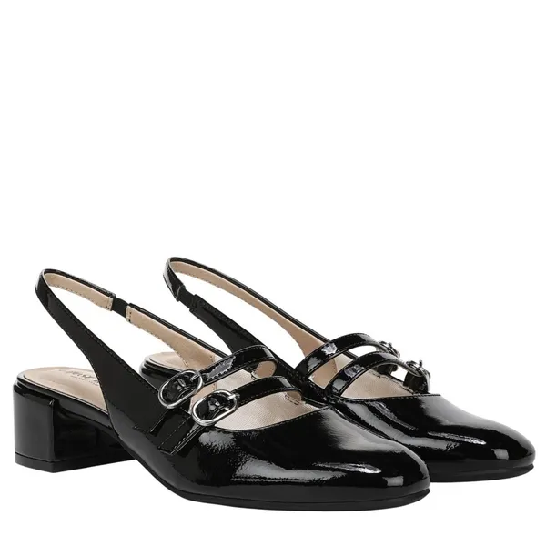 NWT Lifestride Womens Beatrice Pumps Slingback J3764S2 Black Patent 7.5M - Image 7