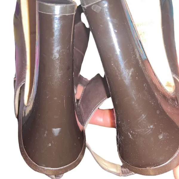 Antonio Melani Brown Leather Sandals Size 9 M - Image 6
