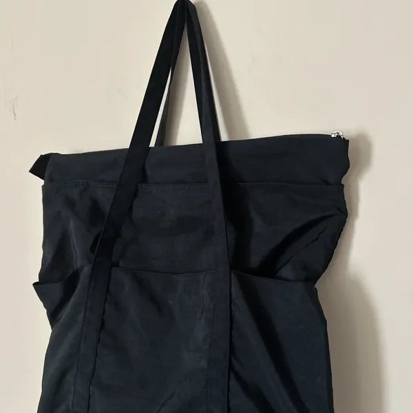 Baggallini Black Nylon Multi-Pocket Tote Bag / Travel Carryall Shoulder Bag - Image 5