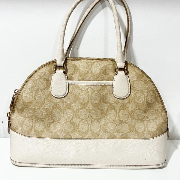 Coach F33904 Signature Cora Dome Satchel‎ Handbag Purse Shoulder Bag - Image 5
