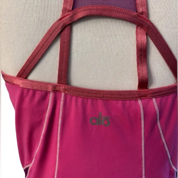 Alo Pink & Purple Tank with Shelf Bra - Image 6